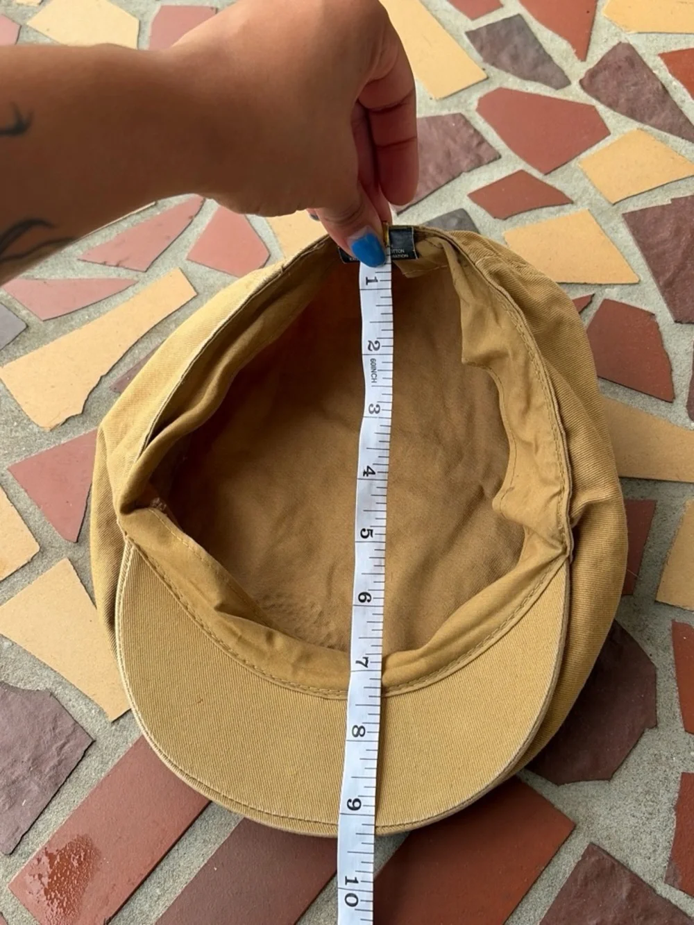 Embellished Nostalgia Bobby Jack Yellow Cotton Newsboy Cap